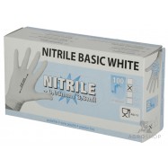 Kertakäyttökäsine Nitrile Basic White XL 100kpl