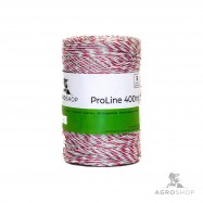 Sähköpaimenen naru AgroShop ProLine punainen/valkoinen 400m