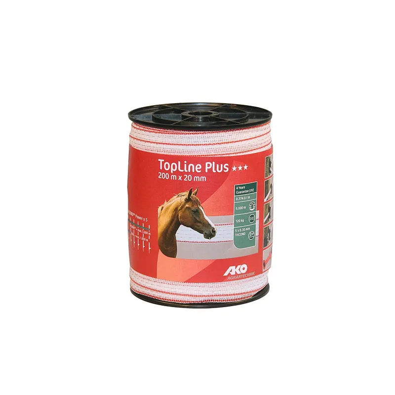 Sähköpaimenen aitanauha AKO TopLine Plus 20mm/200m