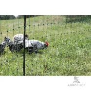 Sähköistettävä aitaverkko PoultryNet kanoille 1,06x50 m jalkatuella