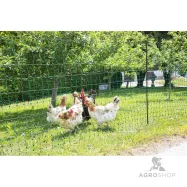 Sähköistettävä aitaverkko PoultryNet kanoille 1,06x50 m jalkatuella