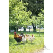 Sähköistettävä aitaverkko PoultryNet kanoille 1,06x50 m jalkatuella