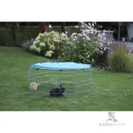 Suojallinen koiranpentujen ja pieneläinten 8-kulmainen aitaus h-56cm Ø143cm