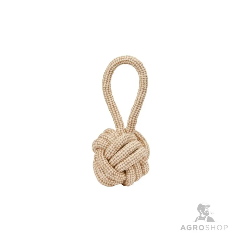 Koiran köysilelu pallo kahvalla 8x21cm