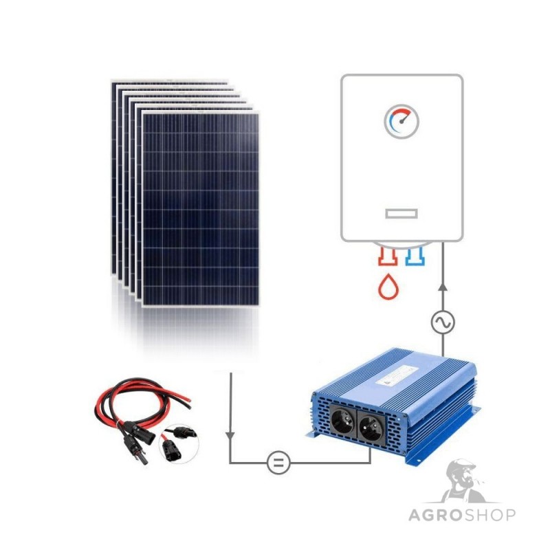 Kattilan lämmityssarja SolarBoost ECO MPPT-3000 muunnin + 6x275 W