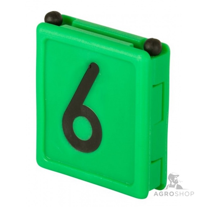 Numerolaput DUO - 6, vihreä, 6kpl