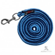 Lead rope Hippo, carabine, light-blue/dark-blue