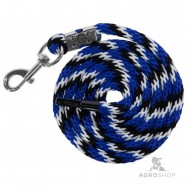 Lead rope Mustang, carabine, blue/black/whtie