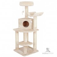 Corner Cat Tree Zirc., beige, 56x56x130cm