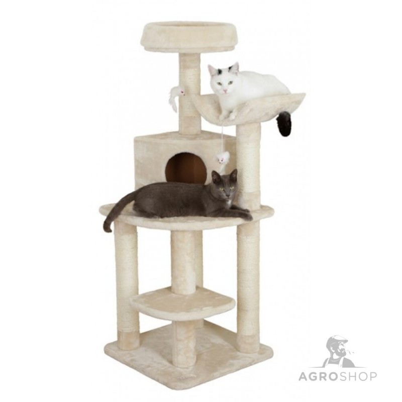 Corner Cat Tree Zirc., beige, 56x56x130cm