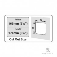 Cat Mate 4-way locking cat flap w. door liner 50mm, white