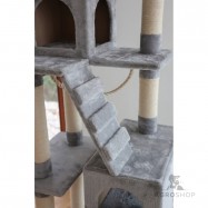 Cat Tree Square, grey, 59x50x178cm