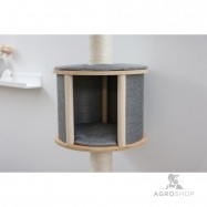 Wall-mounted cat tree Dolomit  Tofana, 168 x (75) cm, grey