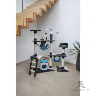 Kissan raapimapuu Creativ 150 cm, antrasiitti/sininen/valkoinen