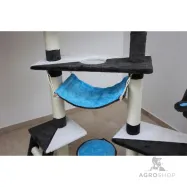 Kissan raapimapuu Creativ 150 cm, antrasiitti/sininen/valkoinen