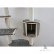 Wall-mounted cat tree Dolomit  XL Tofana, 185cm grey