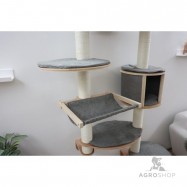 Wall-mounted cat tree Dolomit  XL Tofana, 185cm grey