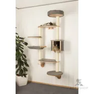 Seinään kiinnitettävä raapimapuu Dolomit XL Tofana 185 cm, harmaa
