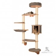 Wall-mounted cat tree Dolomit  XL Tofana, 185cm grey