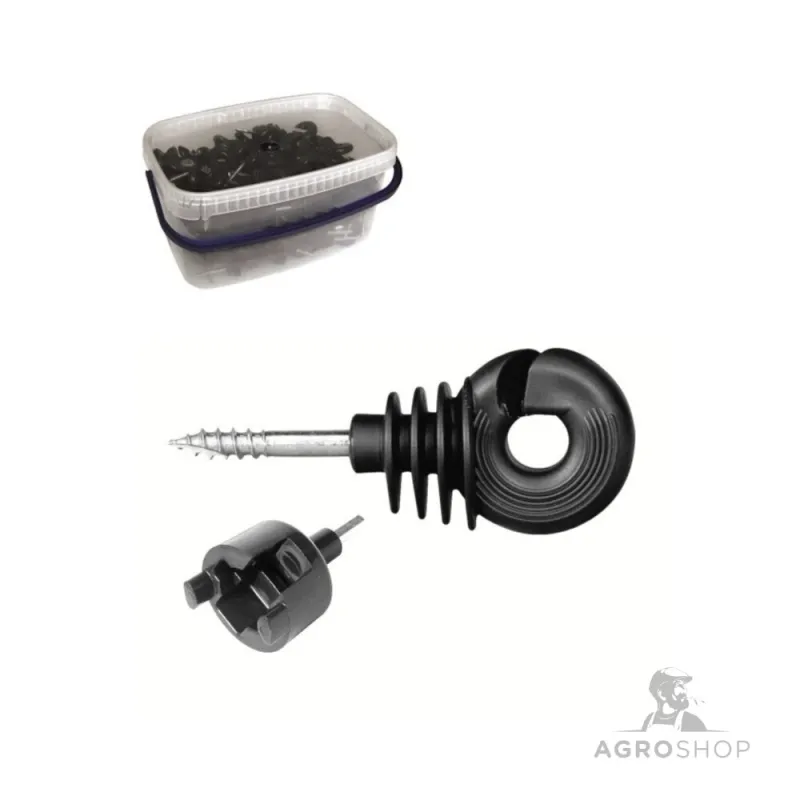 Rengaseristin Agroshop EcoStrong pakkauksessa 150 kpl + avain ruuvattaville eristimille