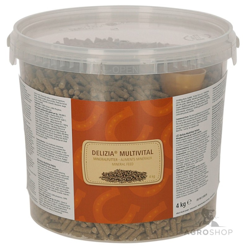 Hevosten vitamiinit MultiVital Pellets Delizia 4kg