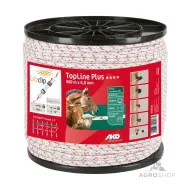 Sähköpaimenen punottu aitaköysi AKO Topline Plus 6mm 400m