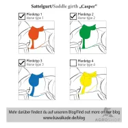 Satulavyö Soft Leather Casper Elastic Kavalkade