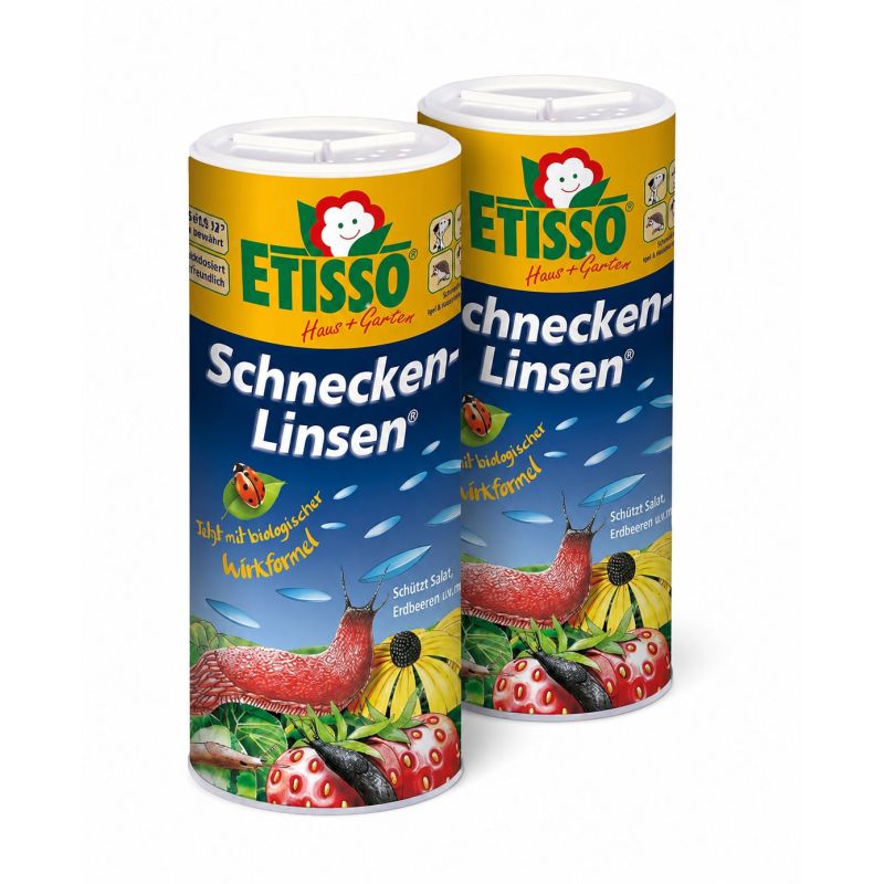 ETISSO® Schnecken-Linsen® etana- ja kotilotorjuntarakeet 2 x 300 g Promo Pack