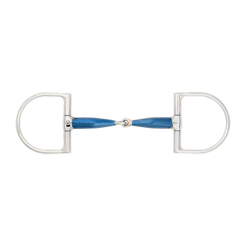 Kaksiosaiset kuolaimet D-renkaalla Sweet Iron 14mm Waldhausen