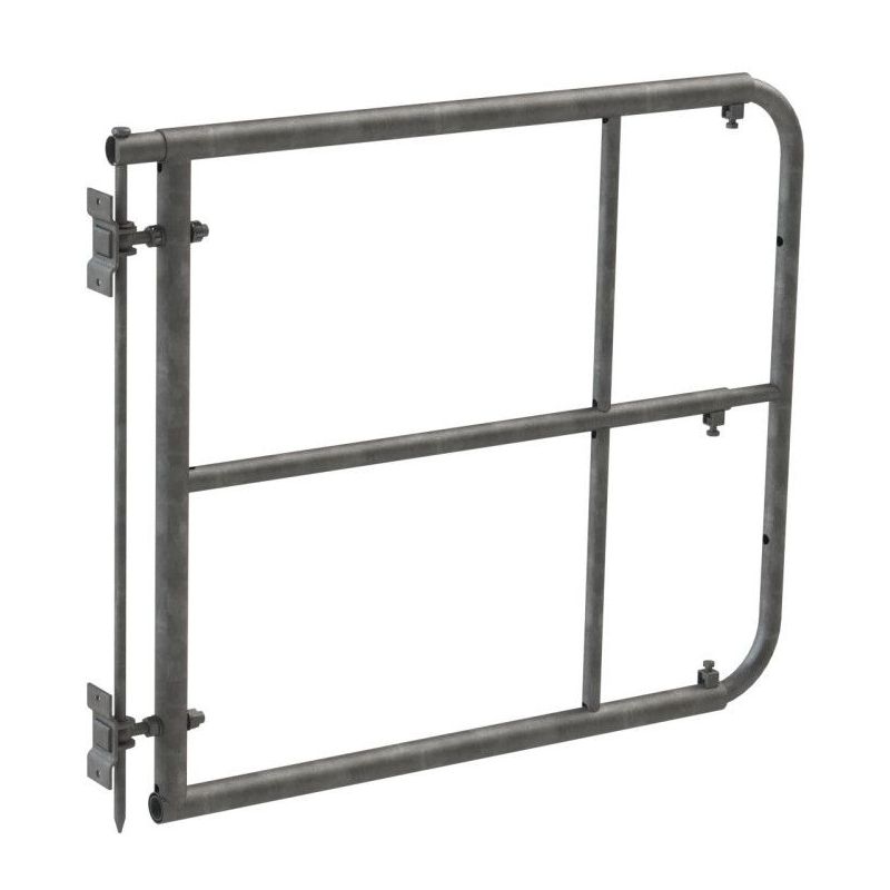 Sinkitystä teräksestä valmistettu portti, 1–1,7 m × 90 cm