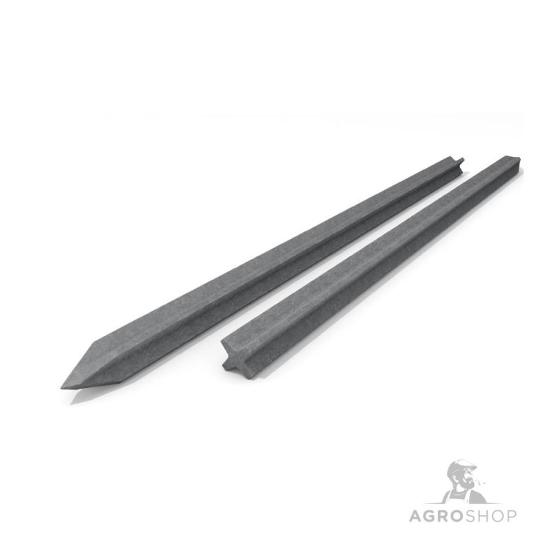 Kierrätysmuovitolppa 70 × 70 × 1500 mm, valmistettu Saksassa