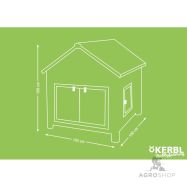 Kanien ja siipikarjan talo 105 x 100 x 108 cm