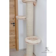 Kiipeilypuu Dolomit Tower Ø 38 cm, korkeus 187 cm, beige